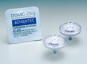 Ⓐ Advantec Syringe Filter_CA 25mm (일회용 시린지 필터)